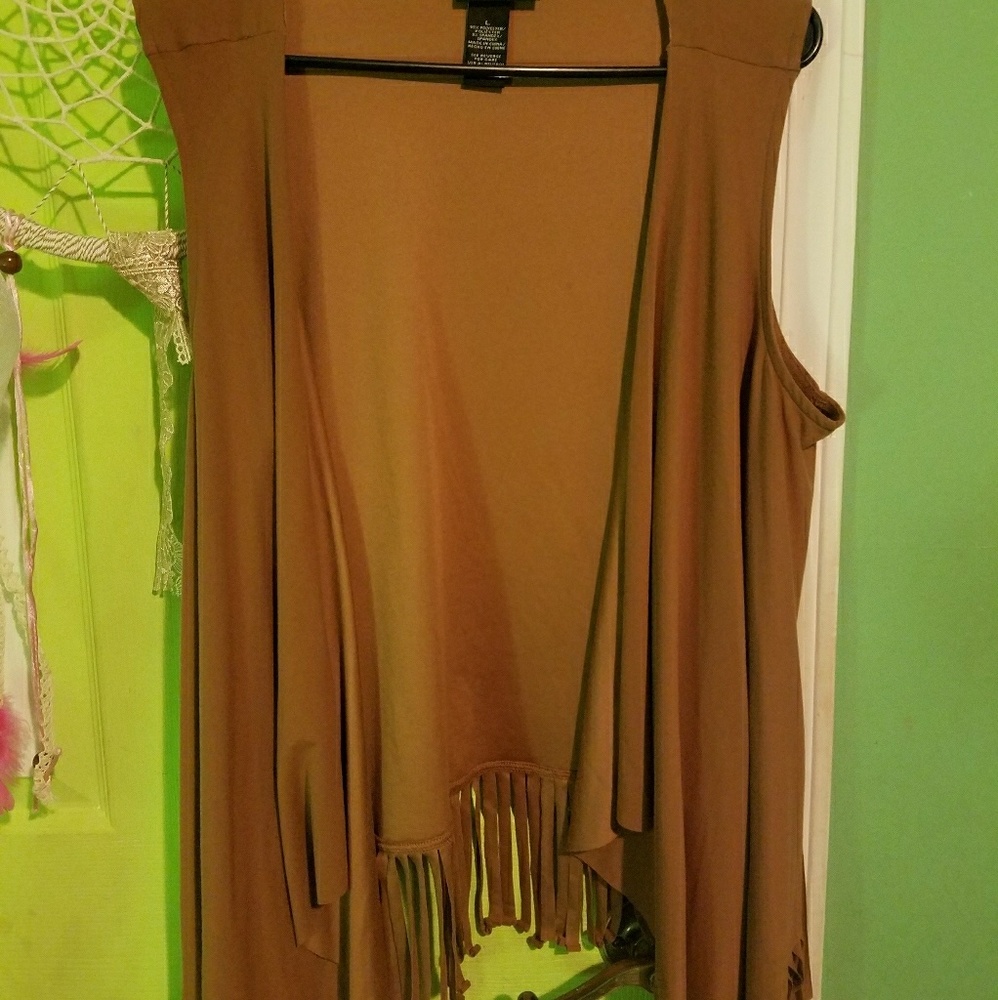 Open arm cardigan